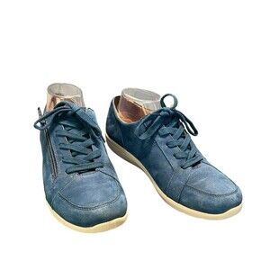 Vionic Abigail Suede Sneakers Comfort Shoes Womens Size‎ 9 Blue